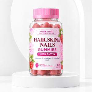 Custom Adult Strawberry Biotin Gummies 2500mcg