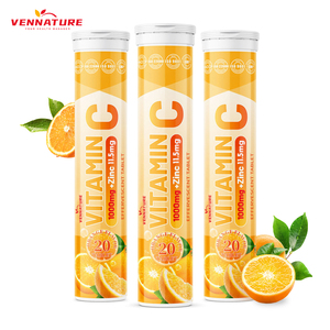 Orange Vitamin C Effervescent Tablets With Zinc