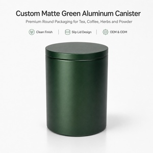 Anodized Matte Aluminum Metal Container