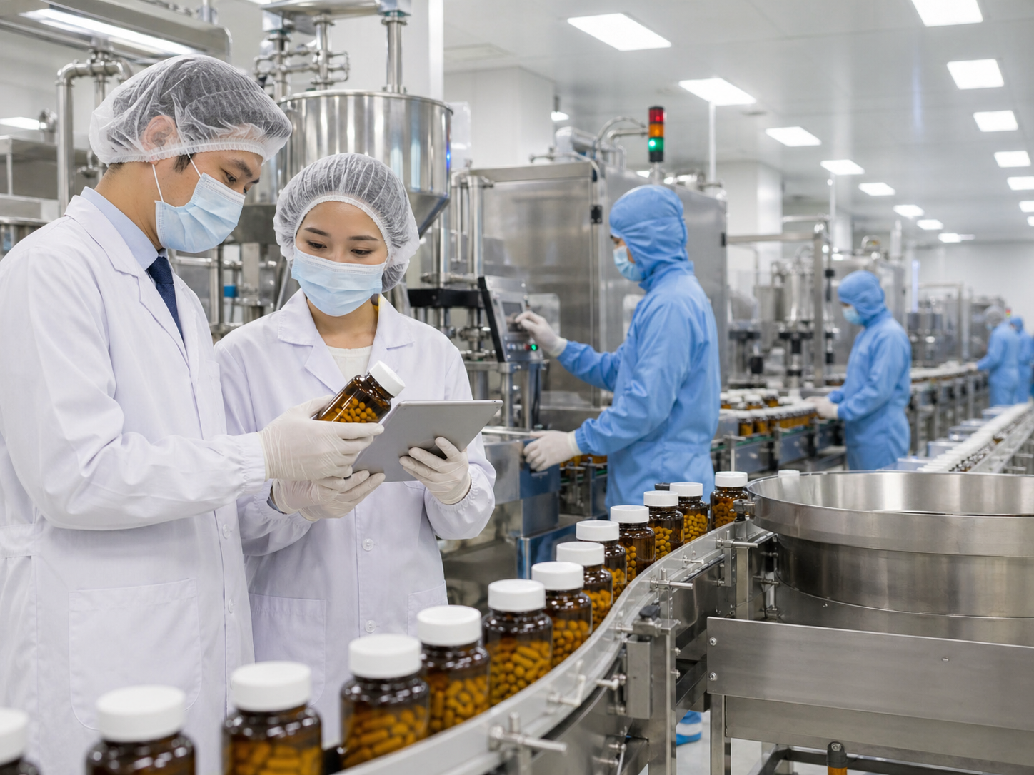 State-of-the-art pharmaceutical production line at ProTech Health Sciences