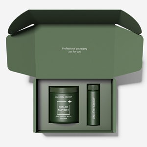 Supplement Set Packaging Glass Jar with Vials