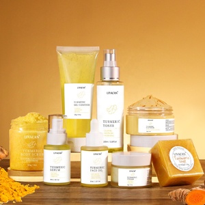 Private Label Skincare Brightening Facial Kit Turmeric Skin Care Set